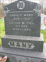 Many, David F. and Louisa M. (Tiel)